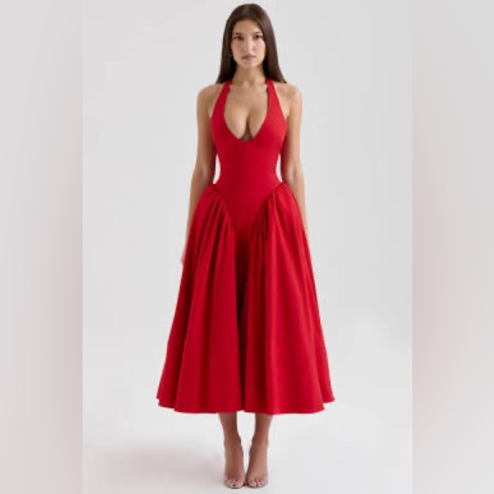 Elegant Red Evening Gown